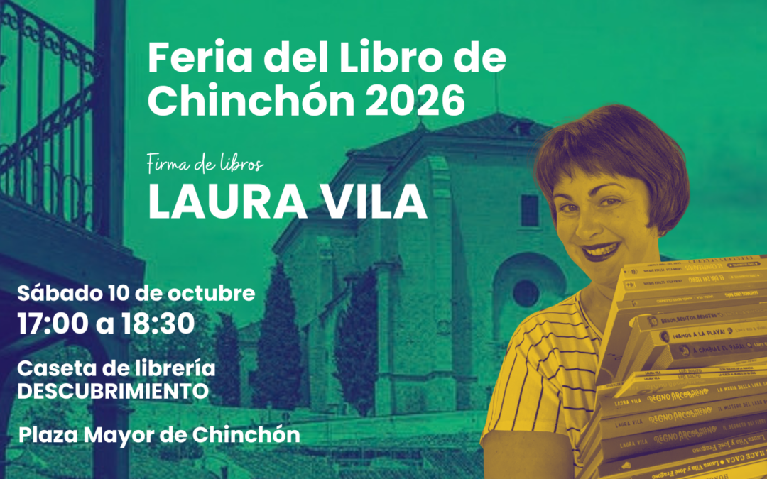 cartel de la firma de libros en chinchón